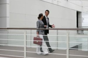 Associates Walking while Talking