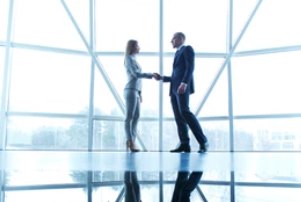 Trade Associates Shaking Hands