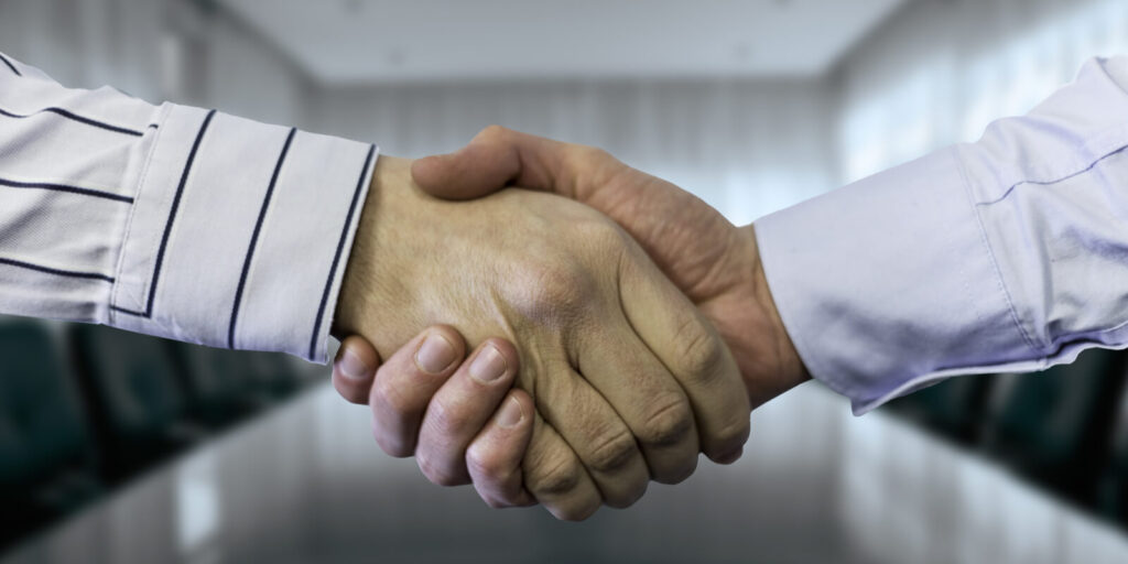 handshaking between two associates
