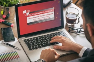 laptop attacked with ransomware