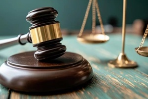 courtroom justice action legal setting image of gavel and scales professional environment close-up view law concept