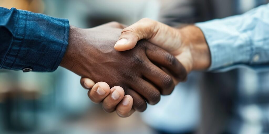 multicultural collaboration and agreement signing