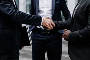 handshake of business partners