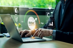 Risk Management Process on a Digital Screen