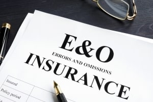 E&O Insurance Form with Pen