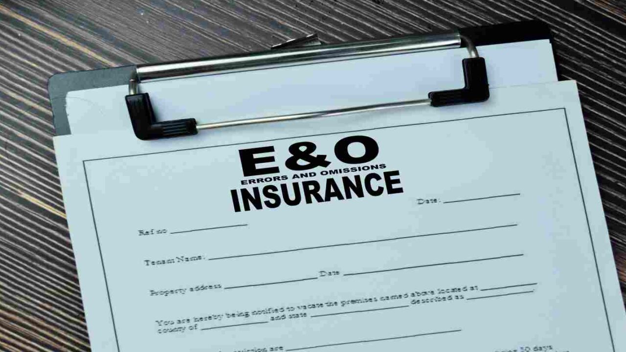 Errors and Omissions Insurance Written on Document