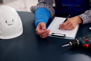 Worker Applying for Accident Insurance