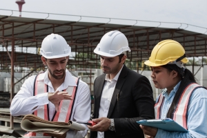 Engineers Reviewing Construction Documents and Plans to Avoid Design Errors