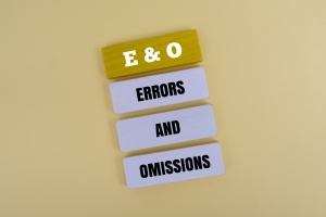 E&O Insurance Concept Represented Through Blocks